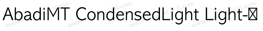 AbadiMT CondensedLight Light字体转换